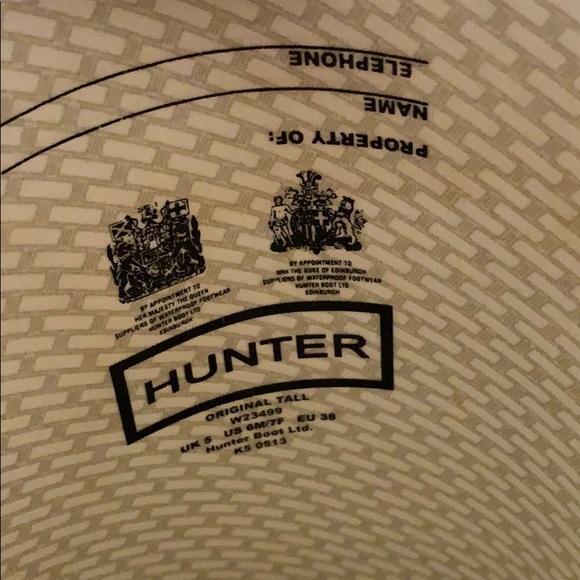 matte black hunter rain boots - Picture 2 of 3